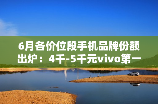 6月各价位段手机品牌份额出炉：4千-5千元vivo第一