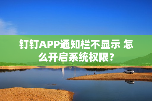 钉钉APP通知栏不显示 怎么开启系统权限? 钉钉APP通知栏不显示 怎么开启系统权限?