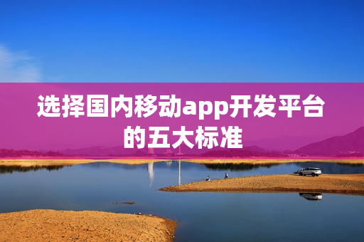选择国内移动app开发平台的五大标准 选择国内移动app开发平台的五大标准