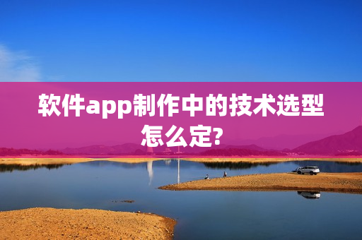 软件app制作中的技术选型怎么定?