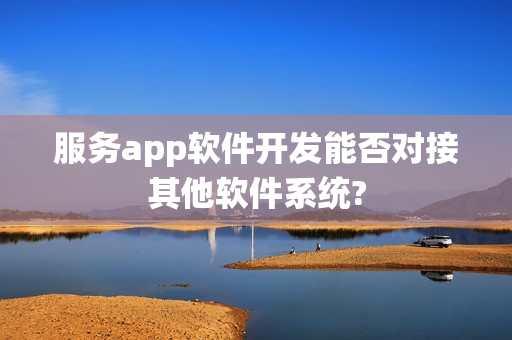 服务app软件开发能否对接其他软件系统?