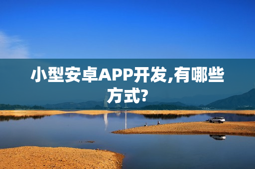 小型安卓APP开发,有哪些方式?