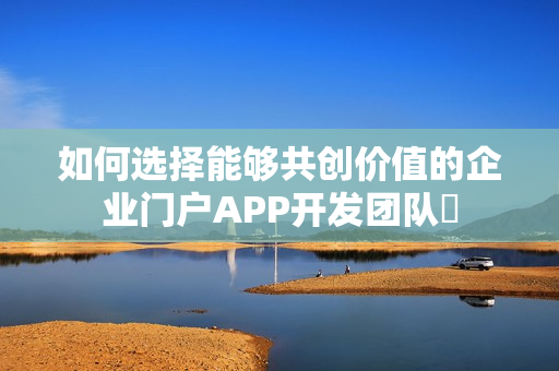 如何选择能够共创价值的企业门户APP开发团队‌