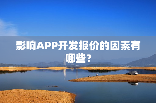 影响APP开发报价的因素有哪些？