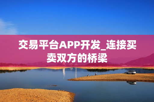 交易平台APP开发_连接买卖双方的桥梁