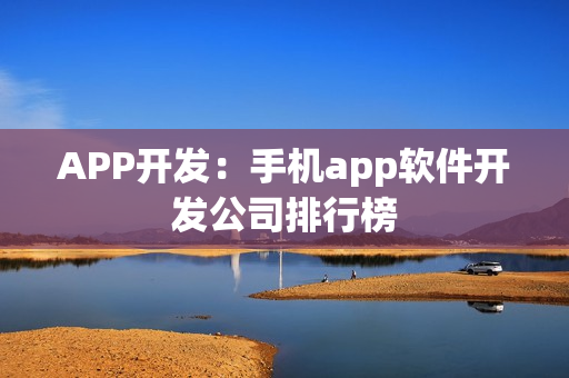 APP开发:手机app软件开发公司排行榜 APP开发:手机app软件开发公司排行榜
