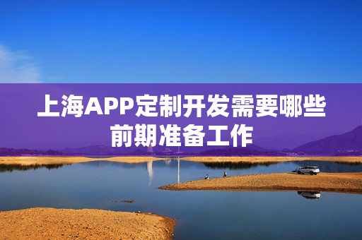 上海APP定制开发需要哪些前期准备工作
