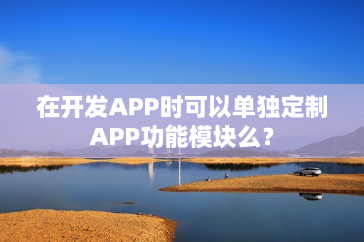 在开发APP时可以单独定制APP功能模块么? 在开发APP时可以单独定制APP功能模块么?