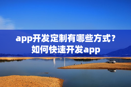 app开发定制有哪些方式？如何快速开发app