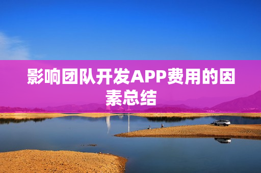 影响团队开发APP费用的因素总结