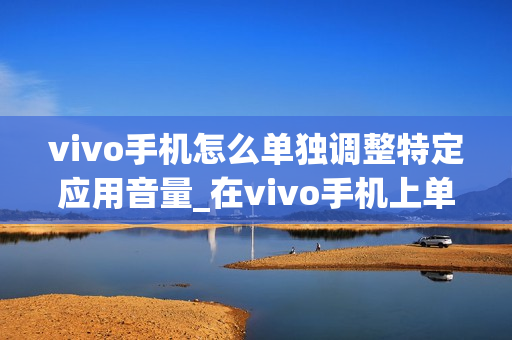 vivo手机怎么单独调整特定应用音量_在vivo手机上单独调节单个应用的音量设置
