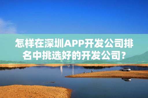 怎样在深圳APP开发公司排名中挑选好的开发公司? 怎样在深圳APP开发公司排名中挑选好的开发公司?
