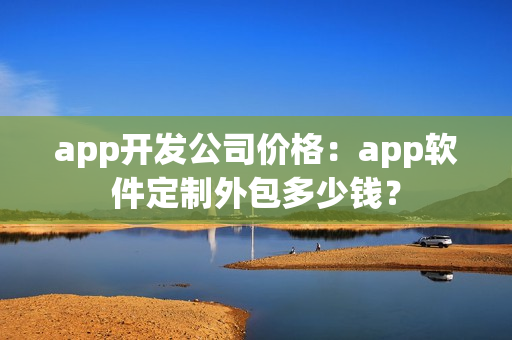 app开发公司价格：app软件定制外包多少钱？