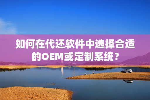 如何在代还软件中选择合适的OEM或定制系统？