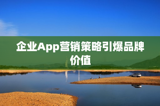 企业App营销策略引爆品牌价值 企业App营销策略引爆品牌价值