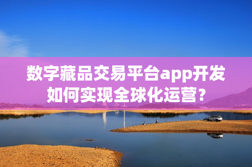 数字藏品交易平台app开发如何实现全球化运营？