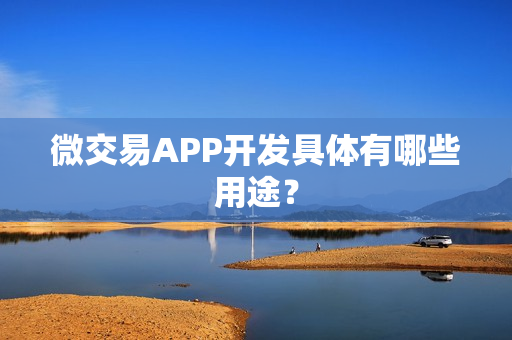 微交易APP开发具体有哪些用途？