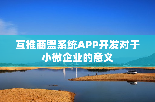 互推商盟系统APP开发对于小微企业的意义