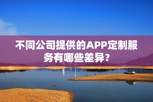 不同公司提供的APP定制服务有哪些差异？