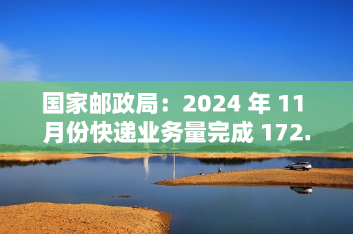 国家邮政局：2024 年 11 月份快递业务量完成 172.1 亿件，同比增长 14.9%