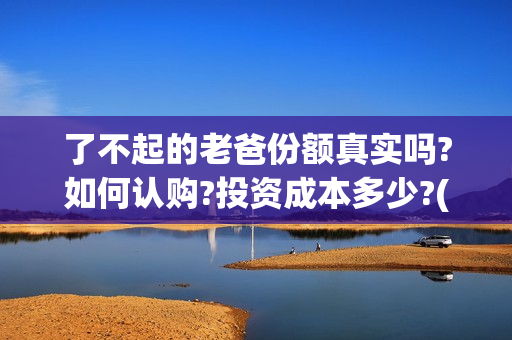 了不起的老爸份额真实吗?如何认购?投资成本多少?(《了不起的老爸》结局)