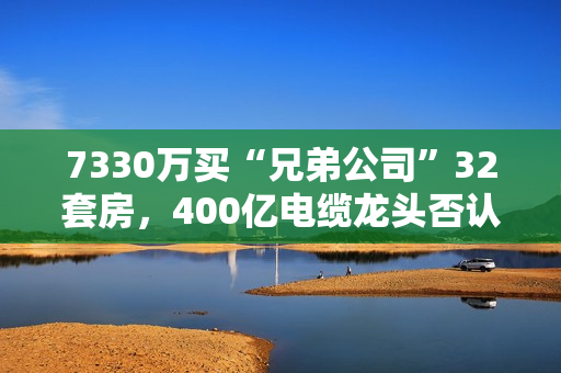 7330万买“兄弟公司”32套房，400亿电缆龙头否认利益输送