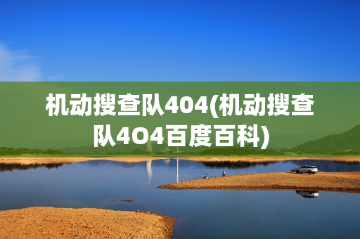 机动搜查队404(机动搜查队4O4百度百科)