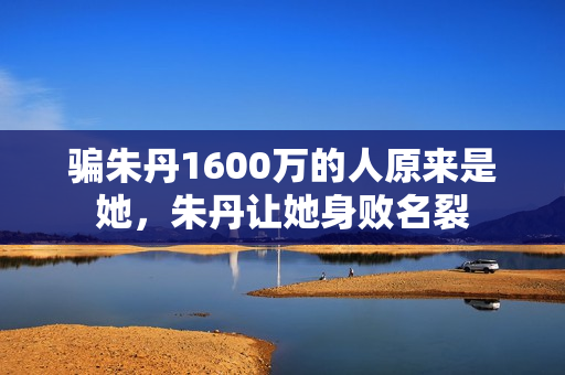 骗朱丹1600万的人原来是她,朱丹让她身败名裂 骗朱丹1600万的人原来是她,朱丹让她身败名裂