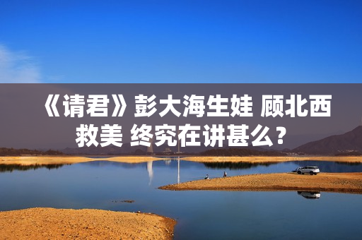 《请君》彭大海生娃 顾北西救美 终究在讲甚么? 《请君》彭大海生娃 顾北西救美 终究在讲甚么?
