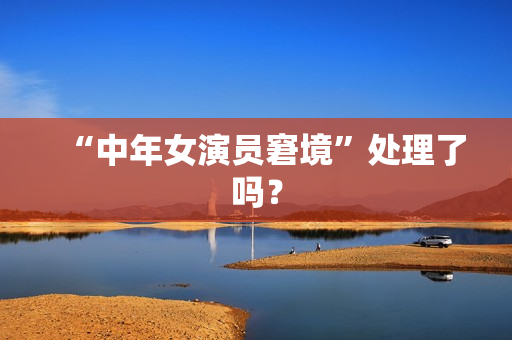 “中年女演员窘境”处理了吗？