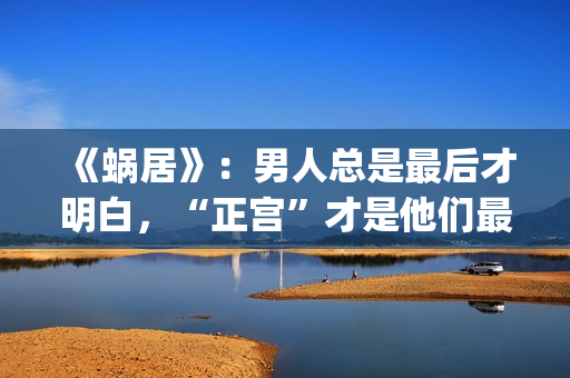 《蜗居》：男人总是最后才明白，“正宫”才是他们最坚定的同盟(蜗居男女)