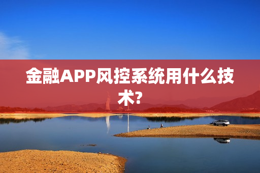 金融APP风控系统用什么技术?