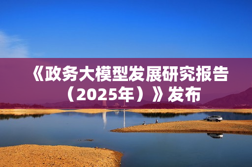 《政务大模型发展研究报告（2025年）》发布