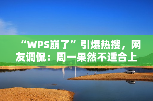 “WPS崩了”引爆热搜，网友调侃：周一果然不适合上班