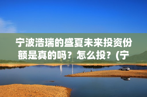 宁波浩瑞的盛夏未来投资份额是真的吗？怎么投？(宁波浩瑞的盛夏酒店)