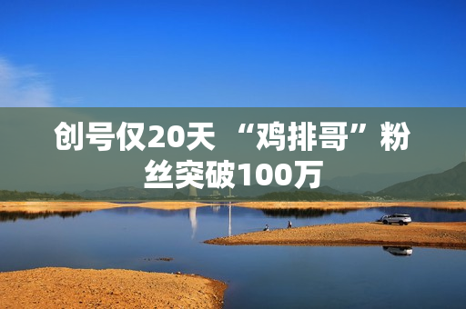 创号仅20天 “鸡排哥”粉丝突破100万