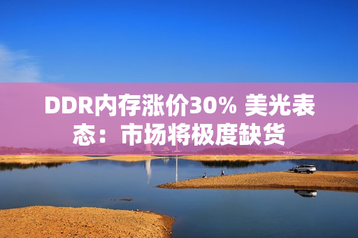 DDR内存涨价30% 美光表态：市场将极度缺货
