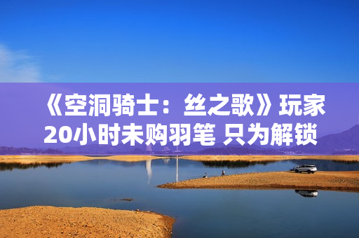 《空洞骑士：丝之歌》玩家20小时未购羽笔 只为解锁特殊颜色