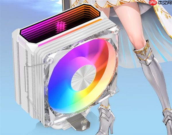 影驰星曜B6风冷散热器首发169元起:单塔六热管、无线镜顶盖