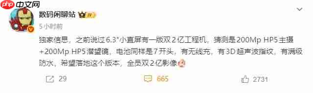 搭载双2亿镜头!6.3英寸小屏旗舰工程机满配暴击