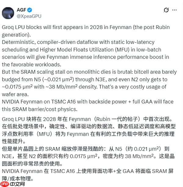 NVIDIA要用上X3D堆叠设计!下代Feynman GPU将引入LPU