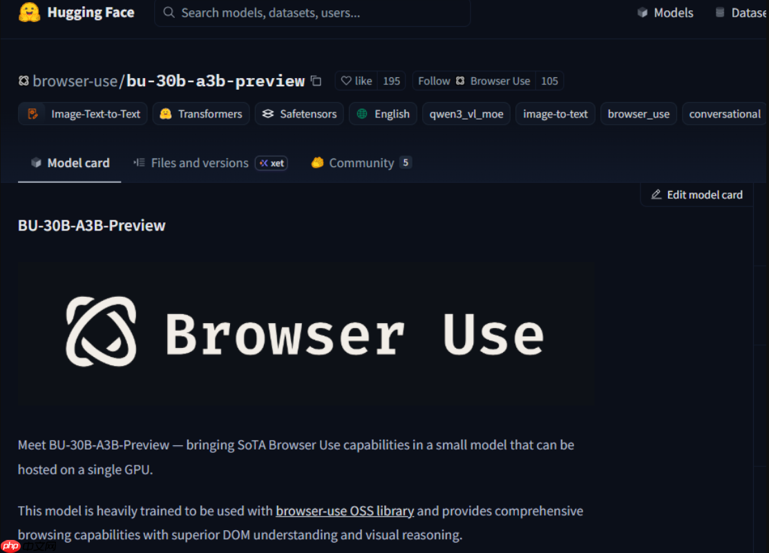BU-30B-A3B-Preview 发布，1 美元跑 200 个浏览器任务