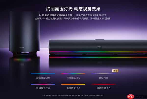499元 REDMI电脑音箱2 Pro套装正式开售：新增无线低音炮 总功率36W