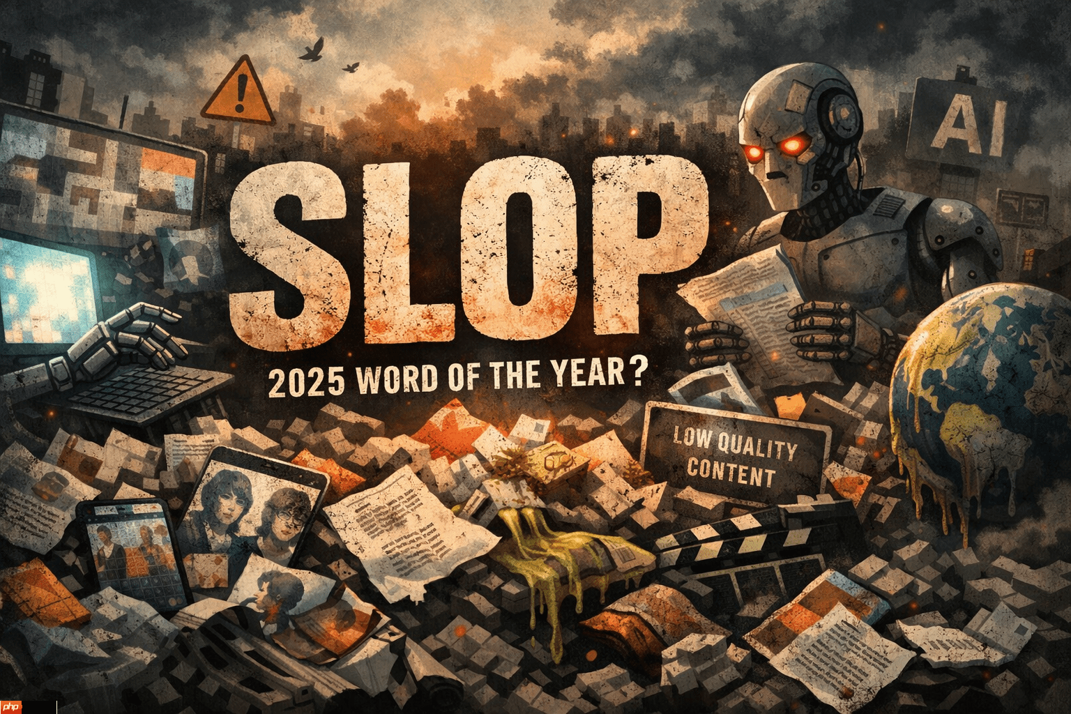 AI生成内容太过氾滥!「Slop」被选为2025年度代表字 这是什么意思?