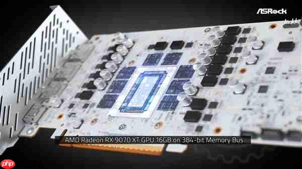 华擎顶级GPU!RX 9070 XT太极白色版发布:配备LCD显示屏