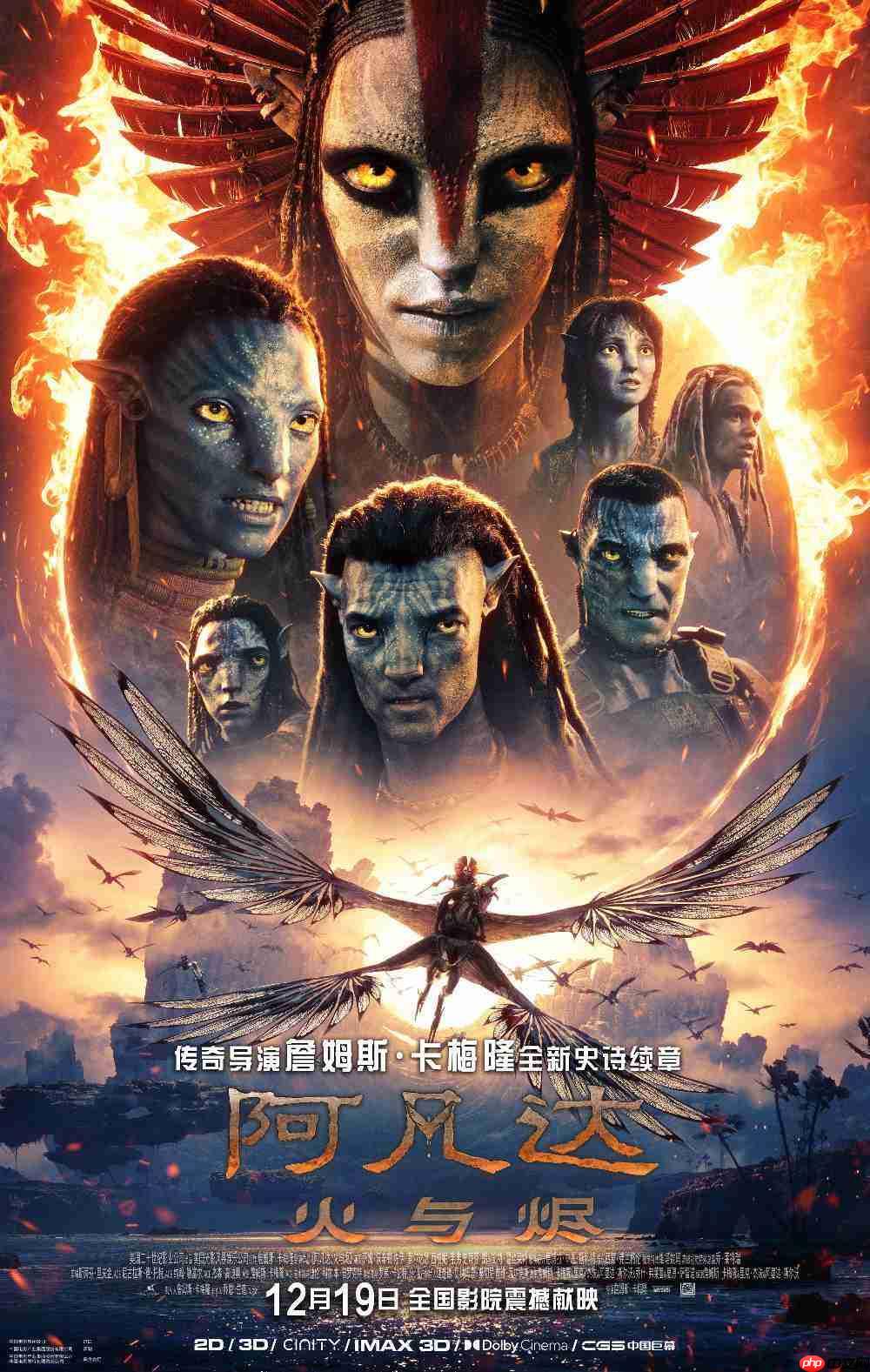 科幻电影《阿凡达 3》内地票房破 3 亿元,豆瓣开分 7.6