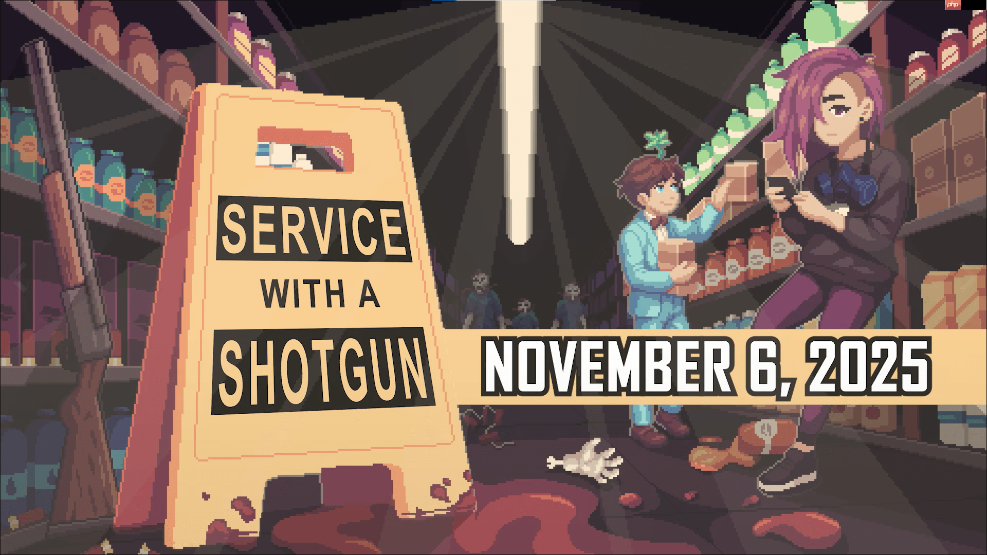 打工仔极限！《Service with a Shotgun》末日下的极限单人夜班 接客诉还要力抗殭尸