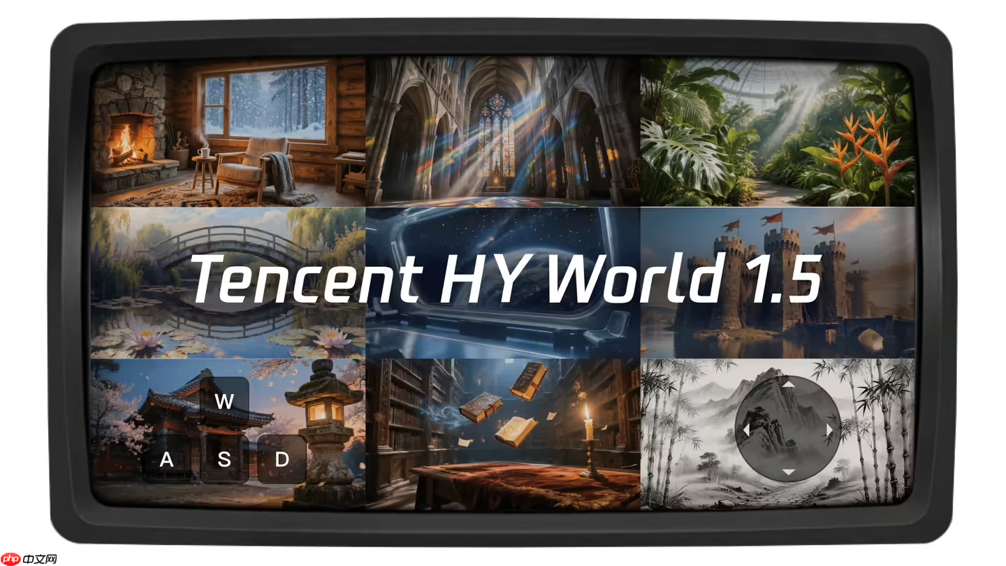 腾讯混元世界模型1.5发布，首次开源业界最系统、最全面的实时世界模型框架