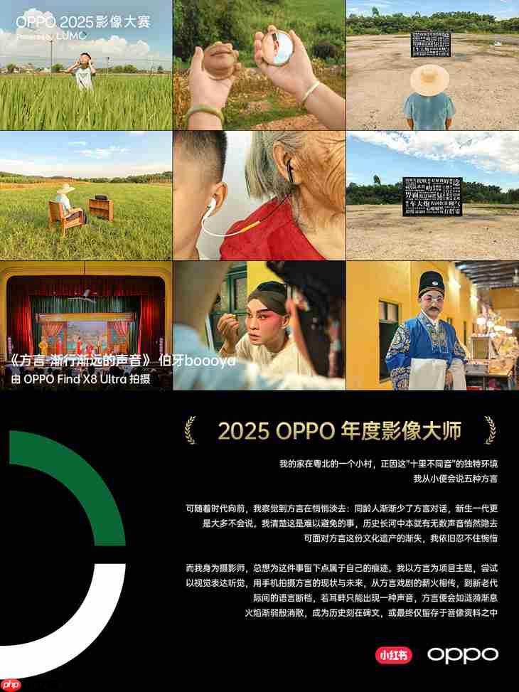 点亮感动时刻 OPPO 2025影像大赛获奖作品正式公布