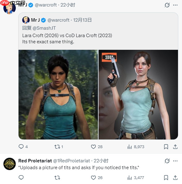 《古墓丽影》重制版与08版劳拉身材对比引热议